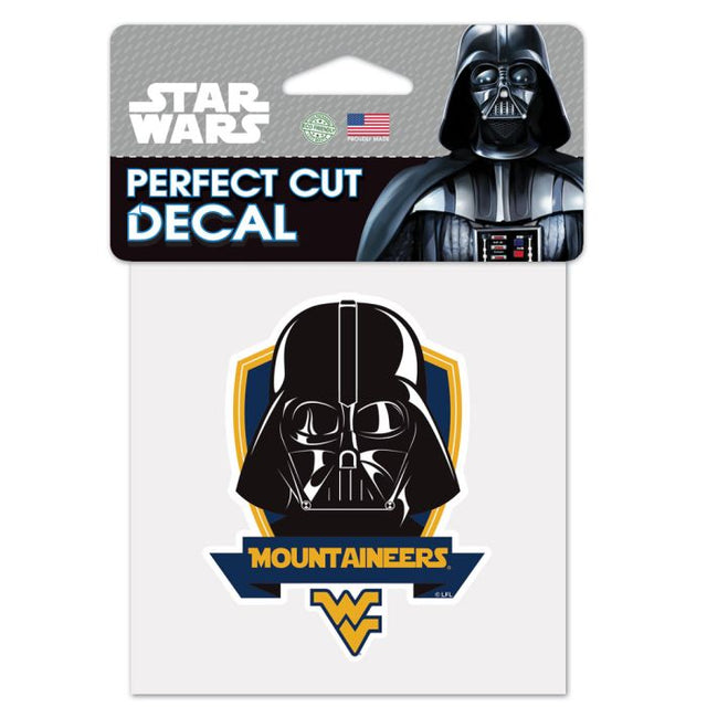 West Virginia Mountaineers / Star Wars DARTH Perfect Cut Color Decal 4" x 4"