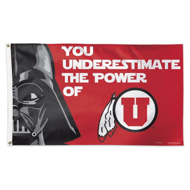 Bandera de Star Wars de DARTH VADER de Utah Utes - Deluxe 3' X 5'