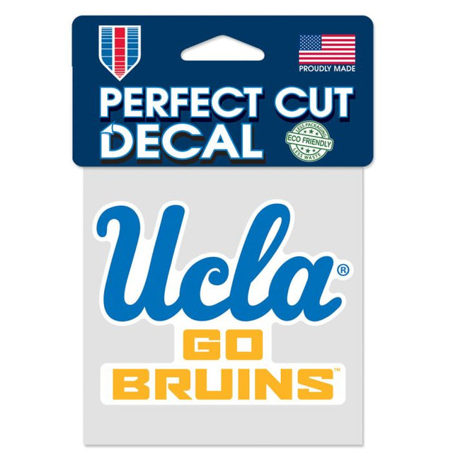 UCLA Bruins SLOGAN Perfect Cut Color Decal 4" x 4"