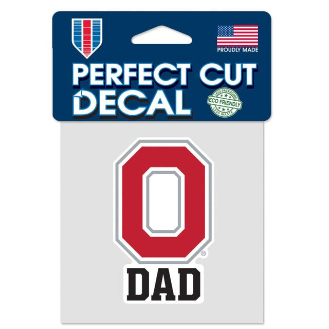 Ohio State Buckeyes DAD Perfect Cut Color Decal 4" x 4"