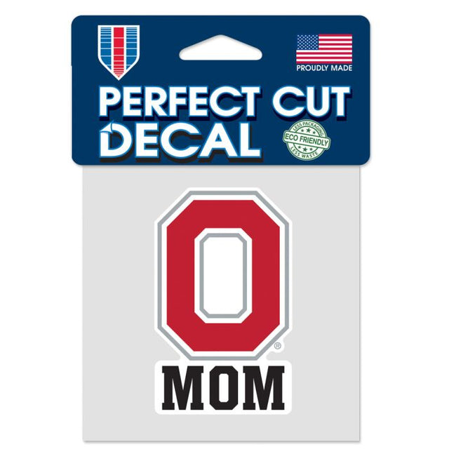 Ohio State Buckeyes MOM Perfect Cut Color Decal 4" x 4"