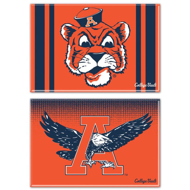 Auburn Tigers /College Vault Rectangle Magnet, 2pack 2" x 3"