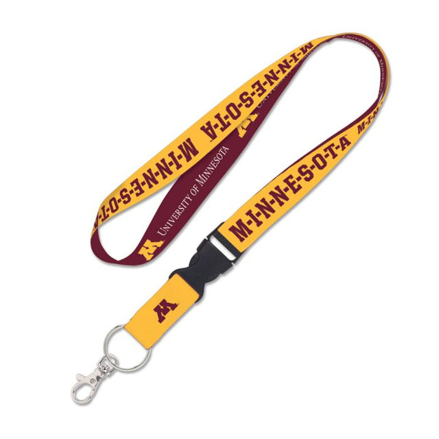 Minnesota Golden Gophers Lanyard w/detachable buckle 1"