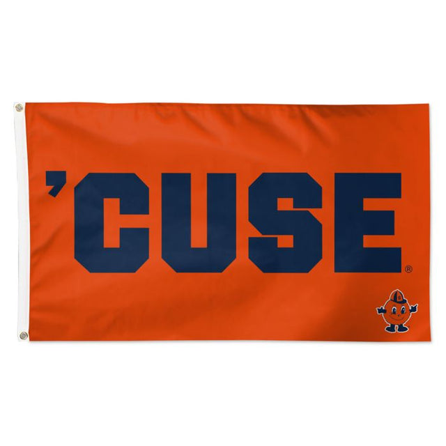 Bandera secundaria naranja de Syracuse: Deluxe, 3' x 5'