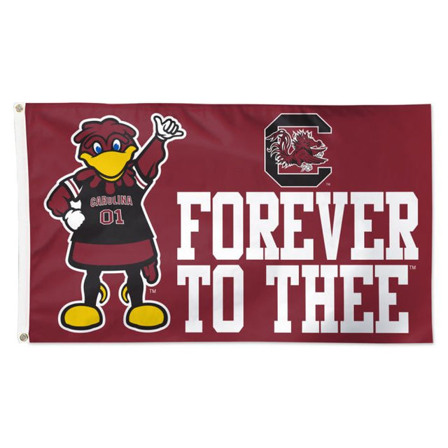 Bandera de mascota de los Gamecocks de Carolina del Sur - Deluxe 3' X 5'