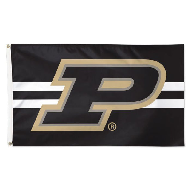 Purdue Boilermakers Horizontal Jersey Stripes Flag - Deluxe 3' X 5'
