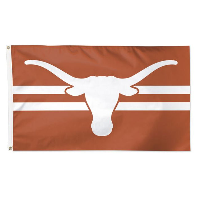 Bandera de rayas horizontales de los Texas Longhorns - Deluxe 3' X 5'