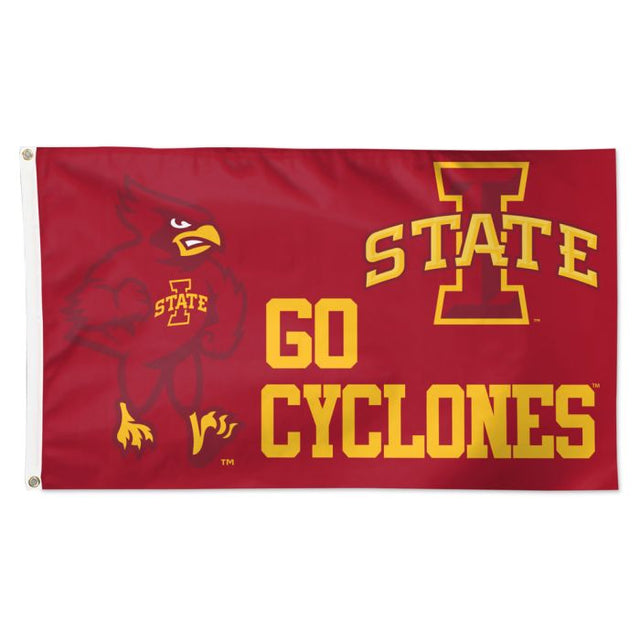 Iowa State Cyclones Mascot Flag - Deluxe 3' X 5'