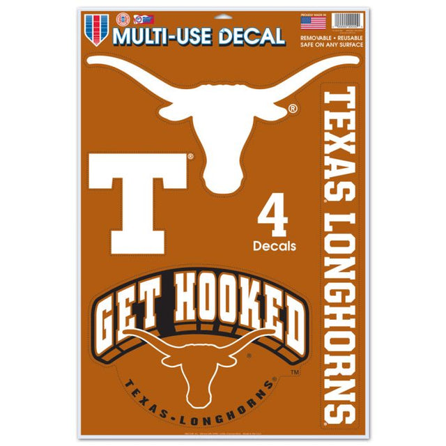 Calcomanía multiusos de Texas Longhorns, 11" x 17"