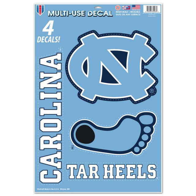 North Carolina Tar Heels Multi-Use Decal 11" x 17"
