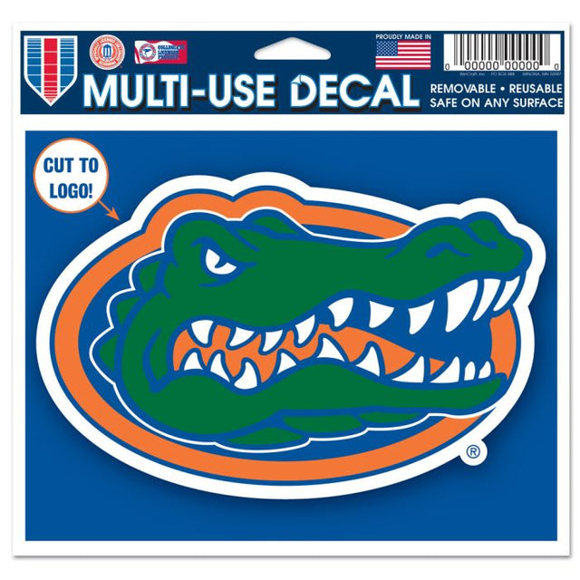 Calcomanía multiusos de los Florida Gators: cortada con el logotipo, 5" x 6"