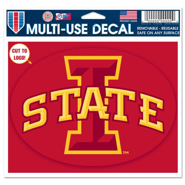 Iowa State Cyclones Multi-Use Decal - cut to logo 5" x 6"