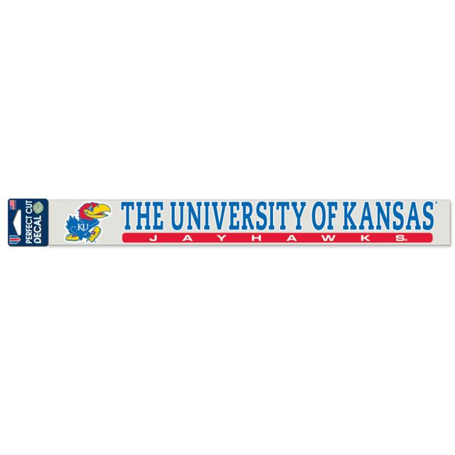 Kansas Jayhawks Perfect Cut Decals 2" x 17"