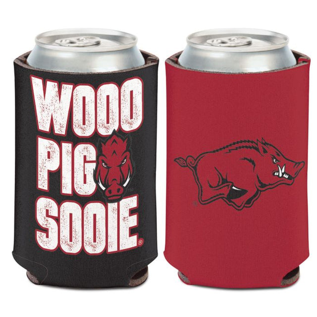 Enfriador de lata SLOGAN de Arkansas Razorbacks de 12 oz.