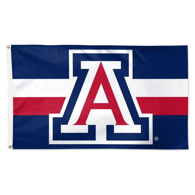 Arizona Wildcats Horizontal Jersey Stripes Flag - Deluxe 3' X 5'