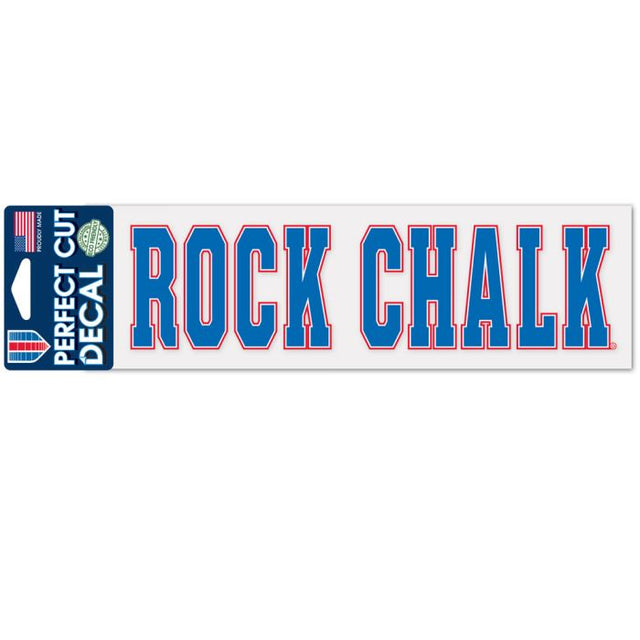 Kansas Jayhawks Mascot Perfect Cut Decals 3" x 10"