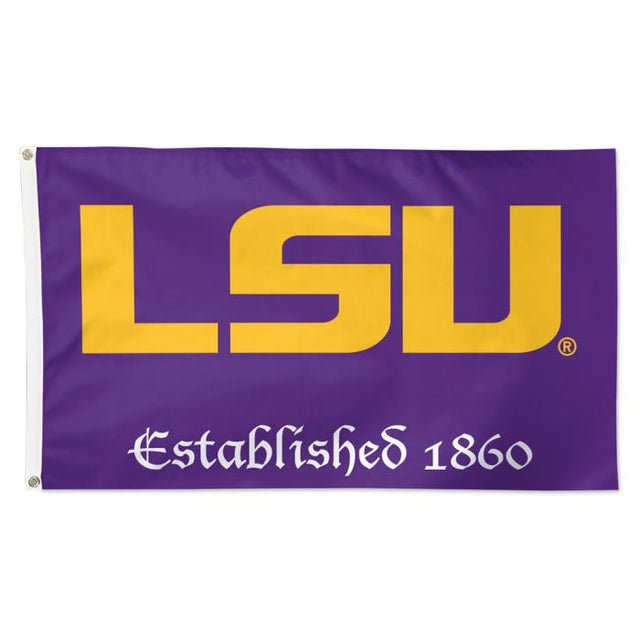 Bandera de LSU Tigers ESTABLECIDA - Deluxe 3' X 5'