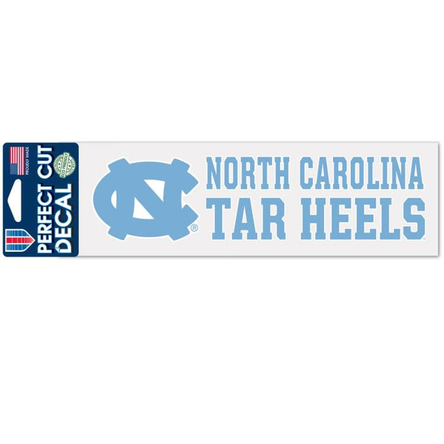 North Carolina Tar Heels Perfect Cut Decals 3" x 10"