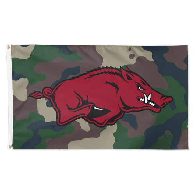Bandera de camuflaje de los Arkansas Razorbacks: Deluxe, 3 x 5 pies