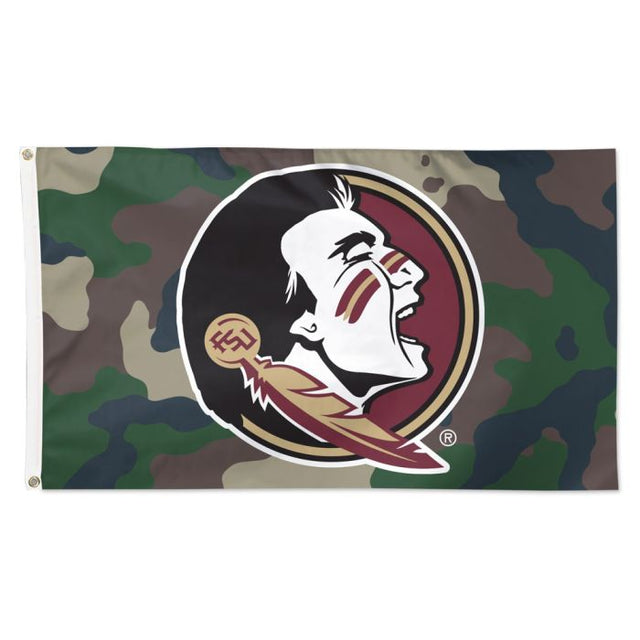 Bandera de camuflaje de los Seminoles del estado de Florida: Deluxe, 3' x 5'