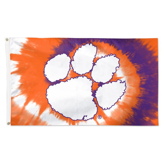 Clemson Tigers tyedye Flag - Deluxe 3' X 5'