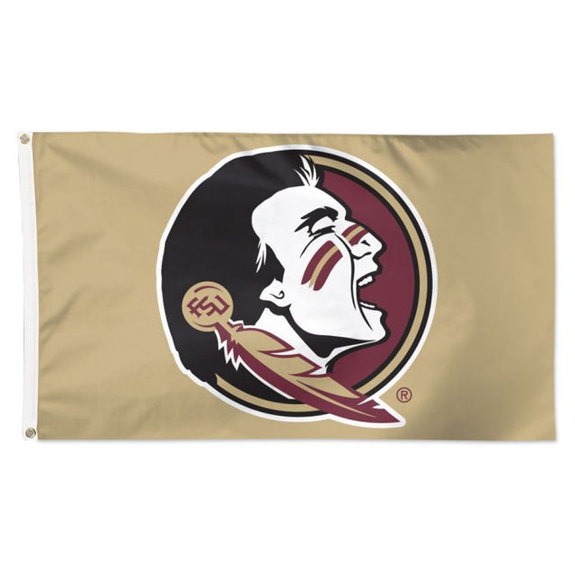 Bandera dorada de los Seminoles del estado de Florida - Deluxe 3' X 5'