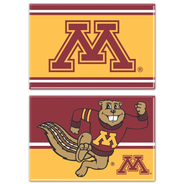 Minnesota Golden Gophers Rectangle Magnet, 2pack 2" x 3"