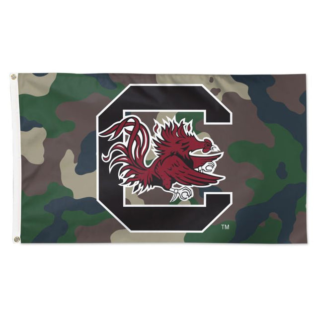 Bandera de camuflaje de los Gamecocks de Carolina del Sur: Deluxe, 3' x 5'