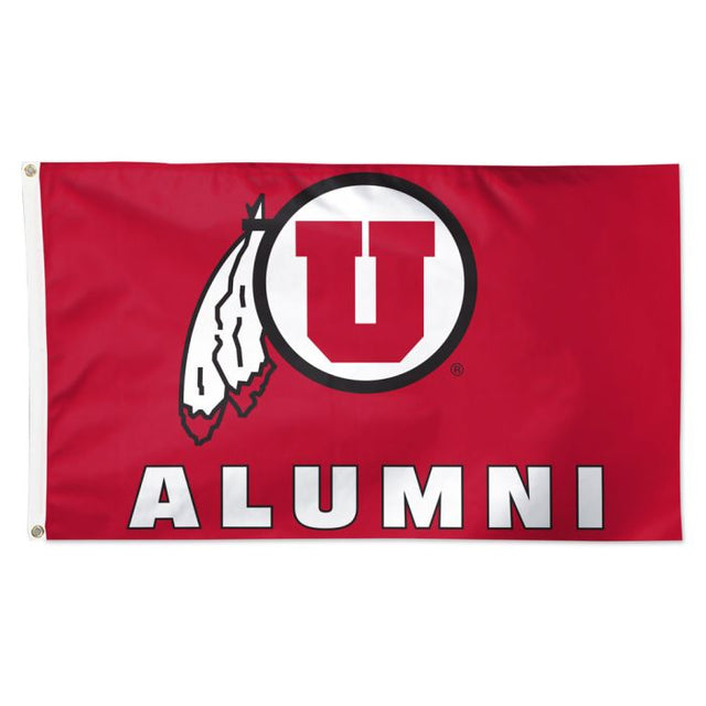 Bandera de exalumnos de los Utah Utes: Deluxe, 3 x 5 pies