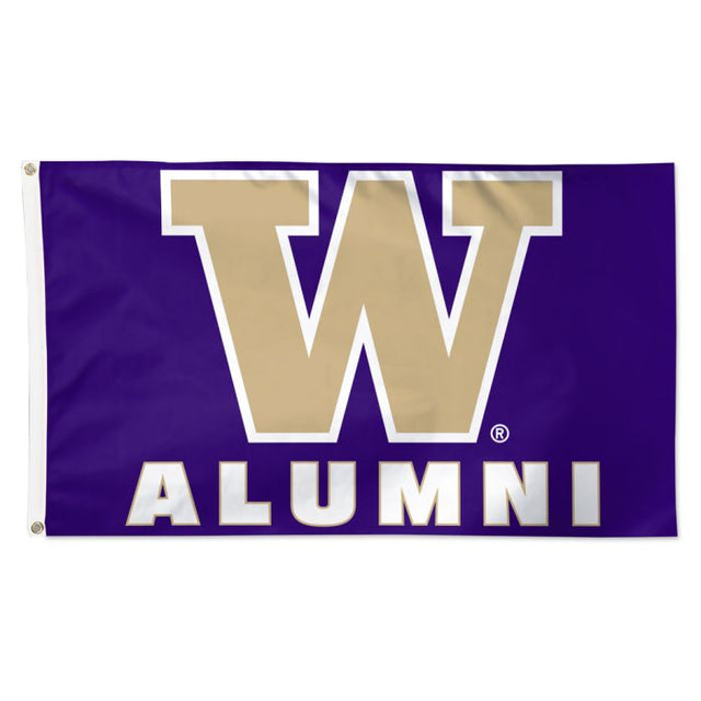 Bandera de exalumnos de Washington Huskies: Deluxe, 3' x 5'
