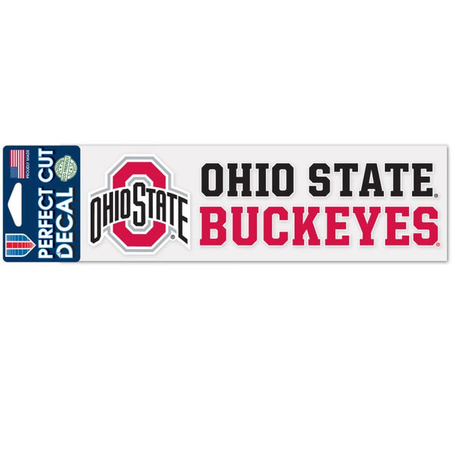 Ohio State Buckeyes Perfect Cut Decals 3" x 10"