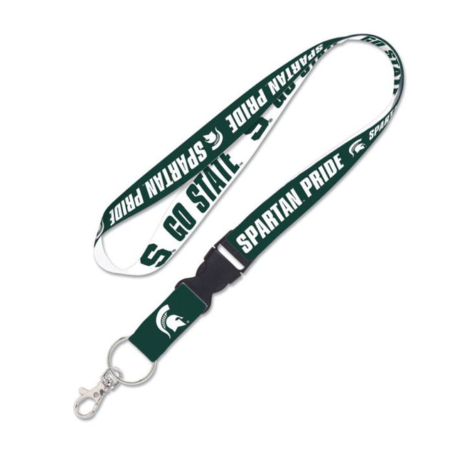 Cordón de los Spartans de Michigan State con hebilla desmontable de 1"