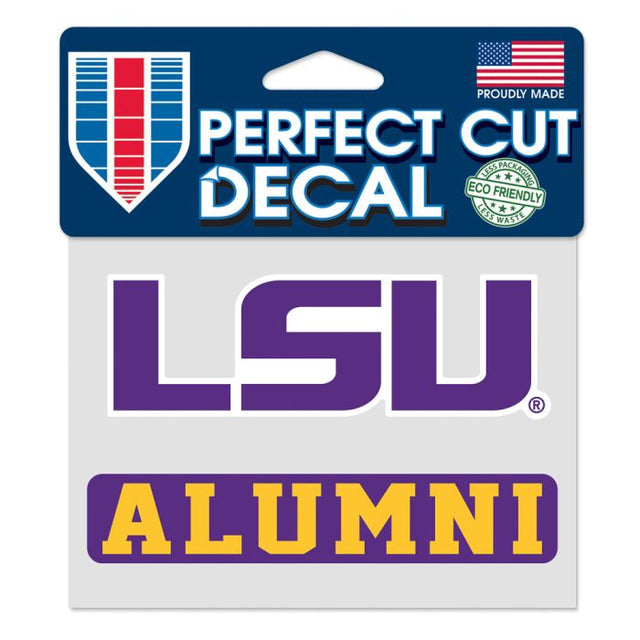 Calcomanía de color de corte perfecto de LSU Tigers de 4,5" x 5,75"