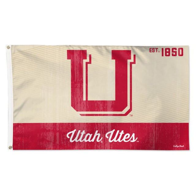 Bandera de los Utah Utes/College Vault: Deluxe, 3' x 5'