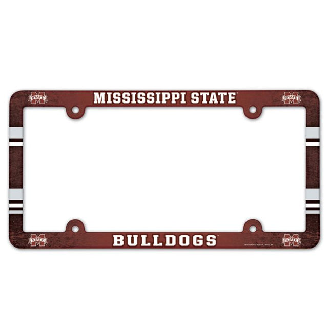 Marco para matrícula de Mississippi State Bulldogs a todo color