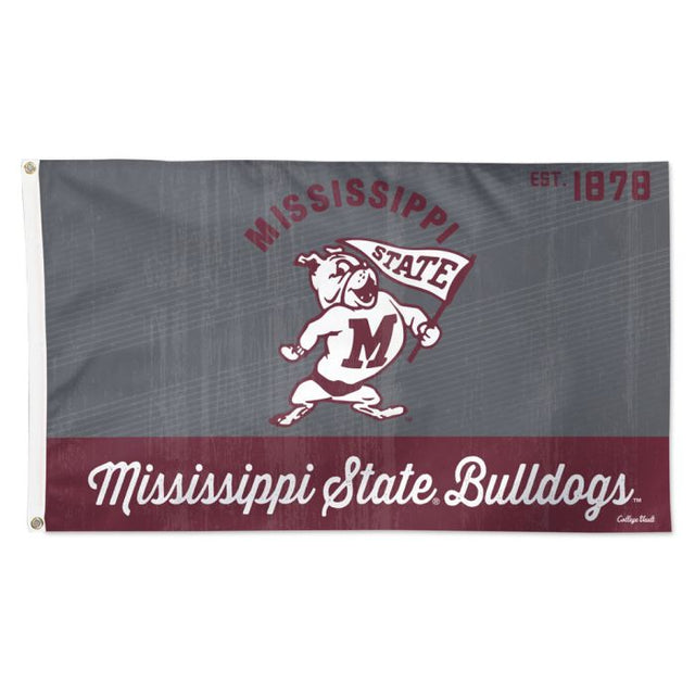 Bandera de los Mississippi State Bulldogs/College Vault: Deluxe, 3' x 5'