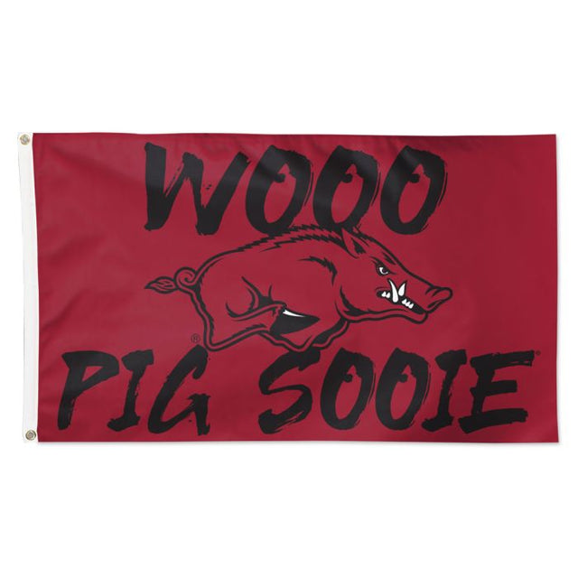 Bandera de los Arkansas Razorbacks: Deluxe, 3 pies x 5 pies