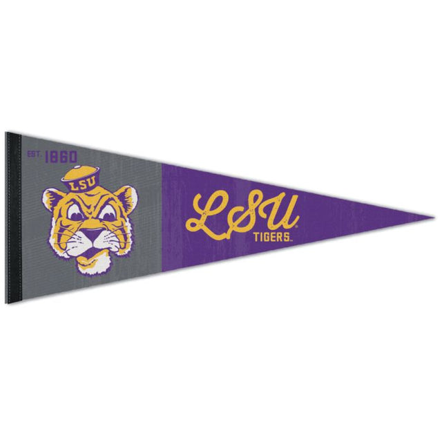 Banderín premium de LSU Tigers/College Vault de 12" x 30"