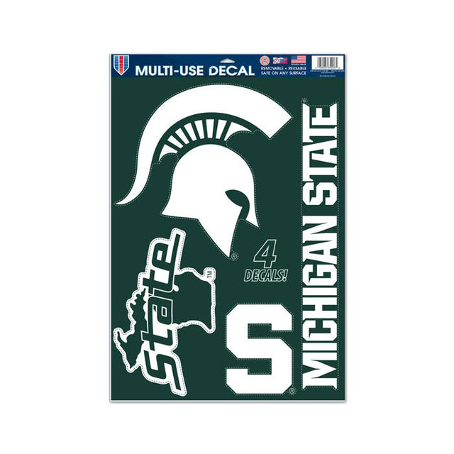 Calcomanía multiusos de los Spartans de Michigan State, 11" x 17"