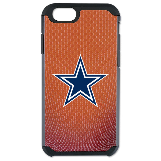 Funda para teléfono de los Dallas Cowboys con textura de grano de piedra y diseño clásico de fútbol para iPhone 6