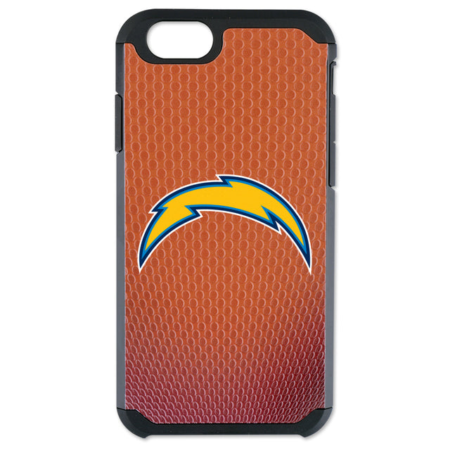 Funda para teléfono de Los Angeles Chargers con textura de grano de piedra clásica de fútbol para iPhone 6 CO