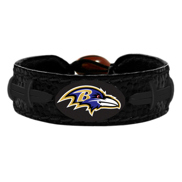 Pulsera de los Baltimore Ravens Color del equipo Tonal Negro Fútbol CO