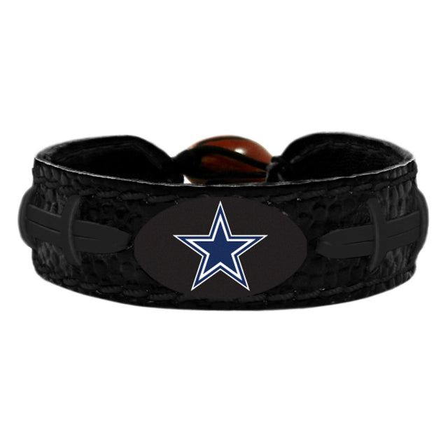 Pulsera de los Dallas Cowboys Color del equipo Tonal Negro Fútbol CO