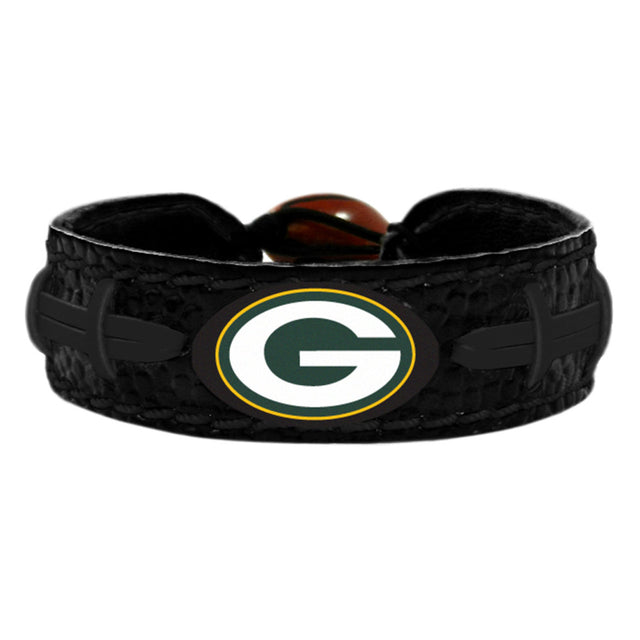 Pulsera de los Green Bay Packers Color del equipo Tonal Negro Fútbol CO