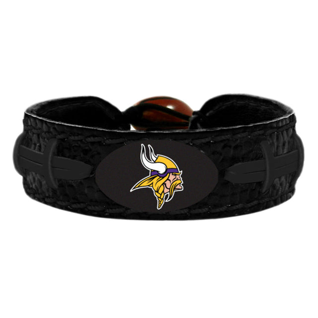 Pulsera de los Minnesota Vikings Color del equipo Tonal Negro Fútbol CO