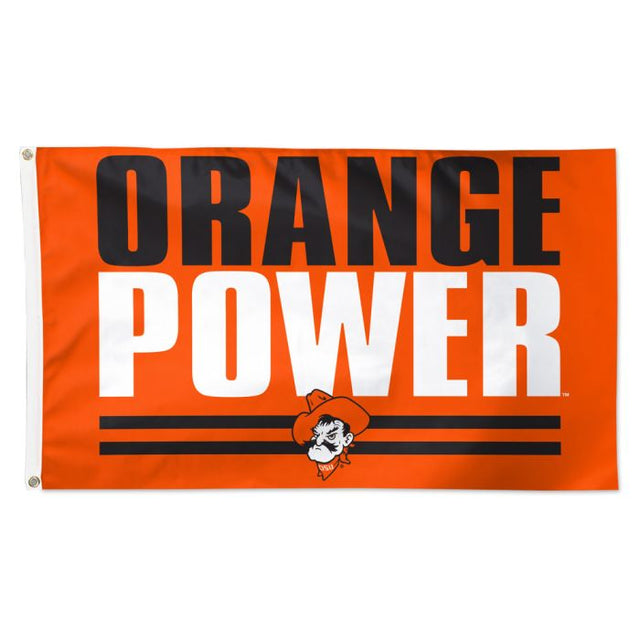 Oklahoma State Cowboys SLOGAN Flag - Deluxe 3' X 5'