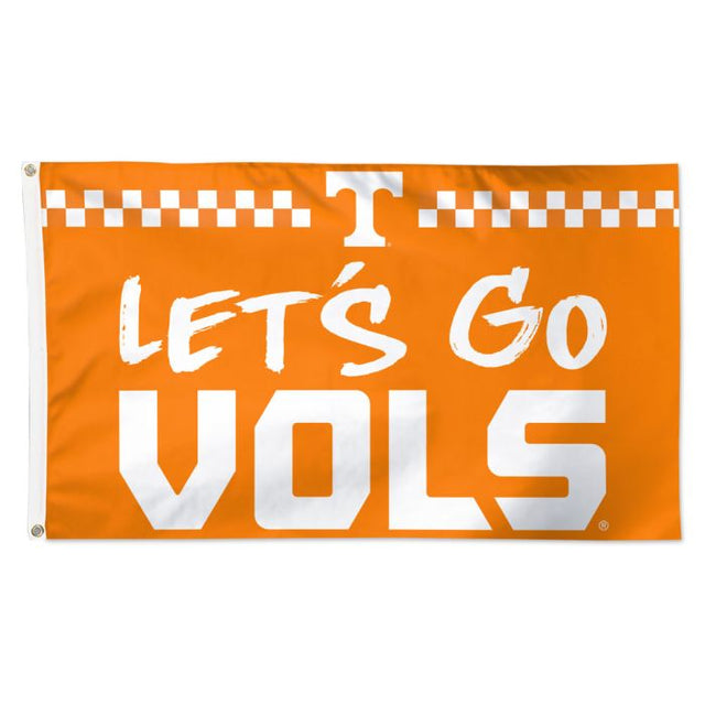 Bandera con lema de los Tennessee Volunteers: Deluxe, 3' X 5'