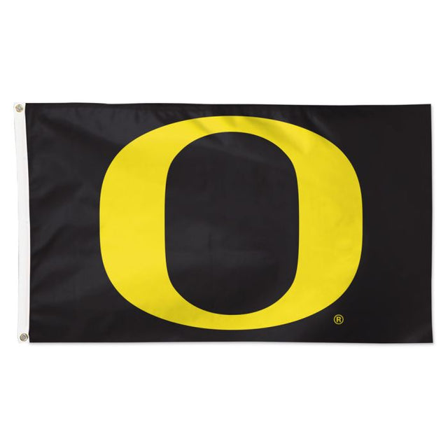 Bandera de los Oregon Ducks con fondo negro - Deluxe 3' X 5'