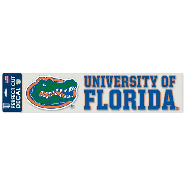 Calcomanías de corte perfecto de Florida Gators de 4" x 17"