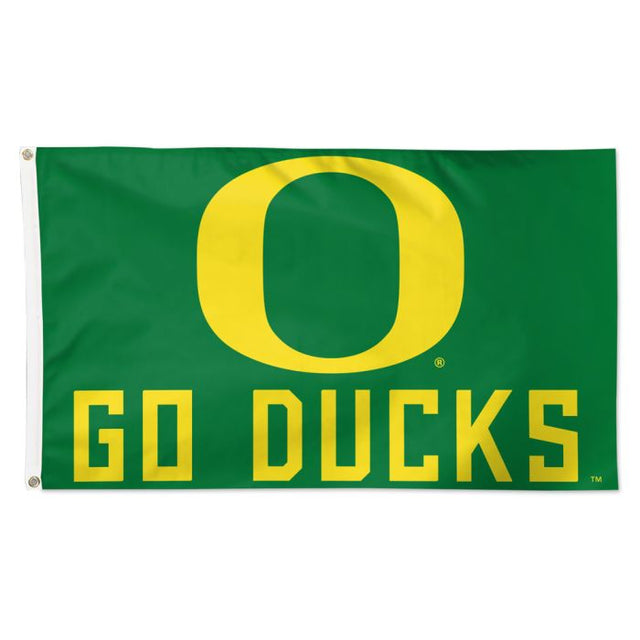 Bandera con lema de los Oregon Ducks: Deluxe, 3' X 5'
